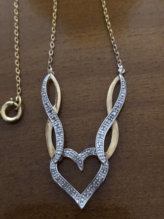 Łancuszek, naszyjnik z diamentami 375