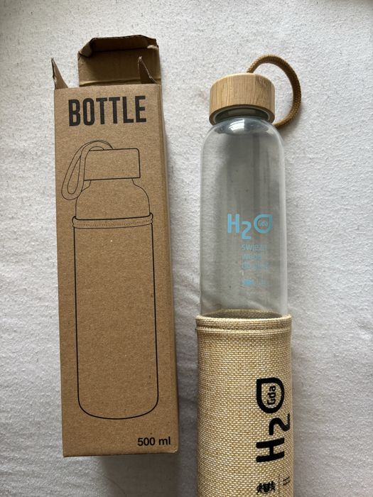 Butelka Szklana 500ml NOWA oficjalny merch miasta GDAŃSK