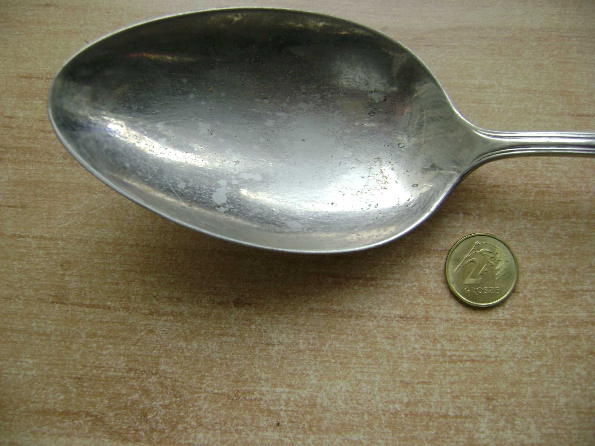 Starocie z PRL - Stare sztućce = Łyżka duża 27,4 cm długości