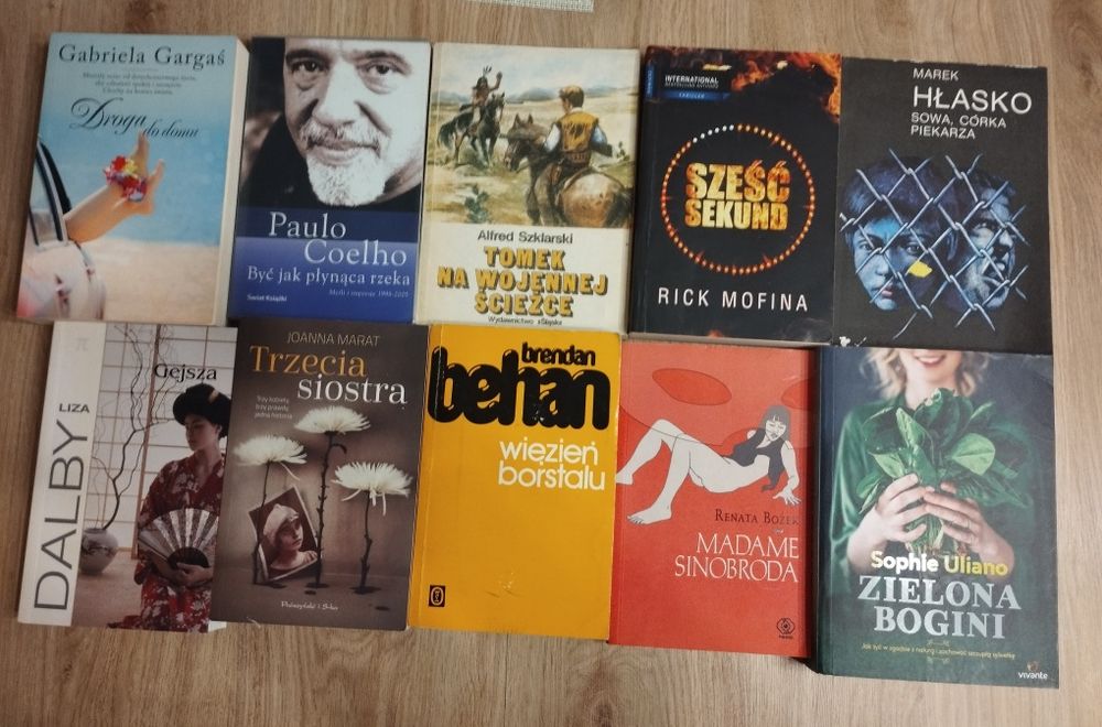Książki  z domowej biblioteki