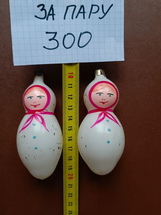 Елочные игрушки времен СССР