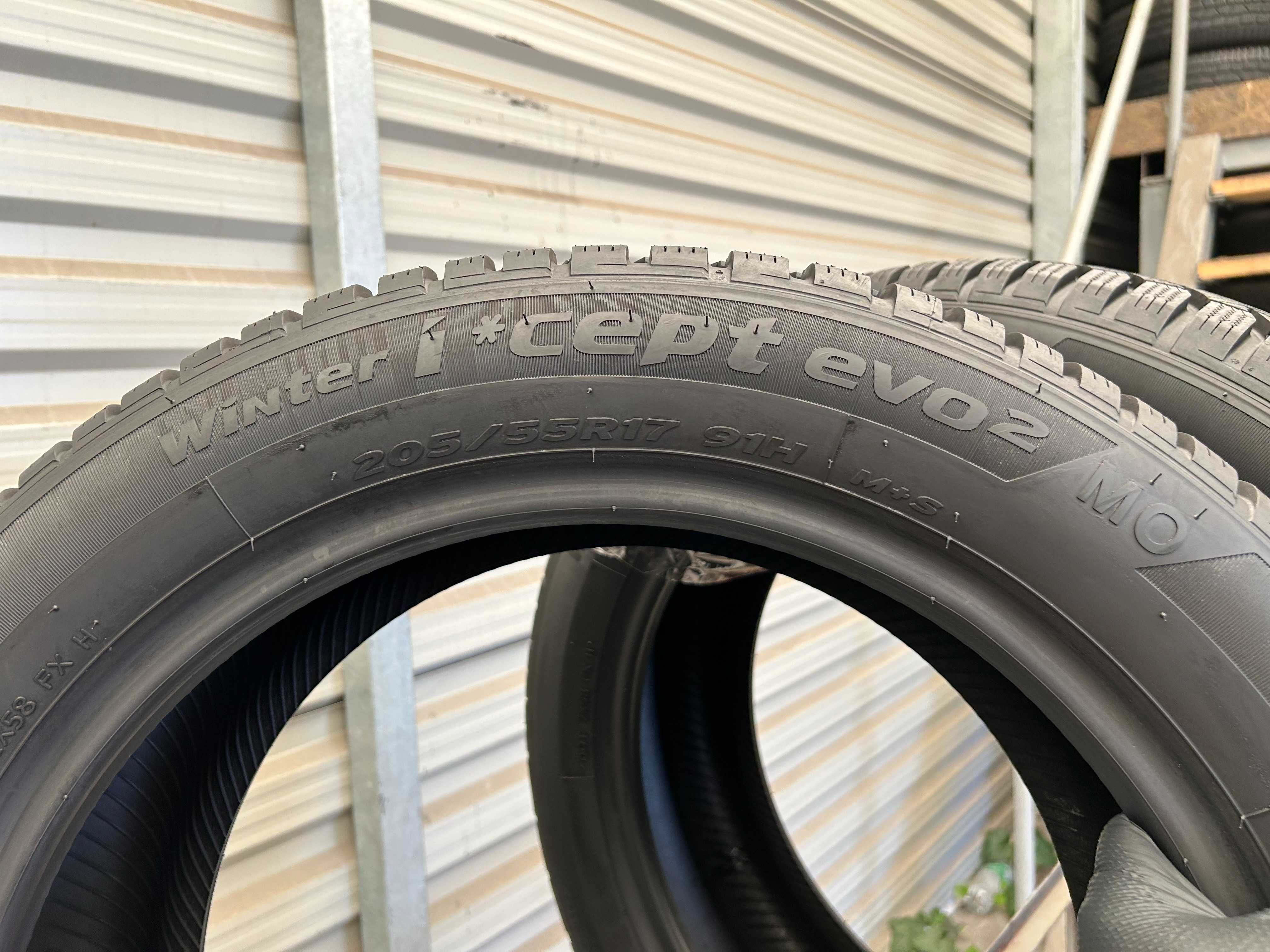 2szt zima 205/55R17 Hankook 8mm 100% bieżnika 2022r świetny stan Z3306