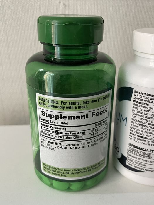 Калий Potassium Ostrovit 90табл, калій Puritans Pride, Anticramp max