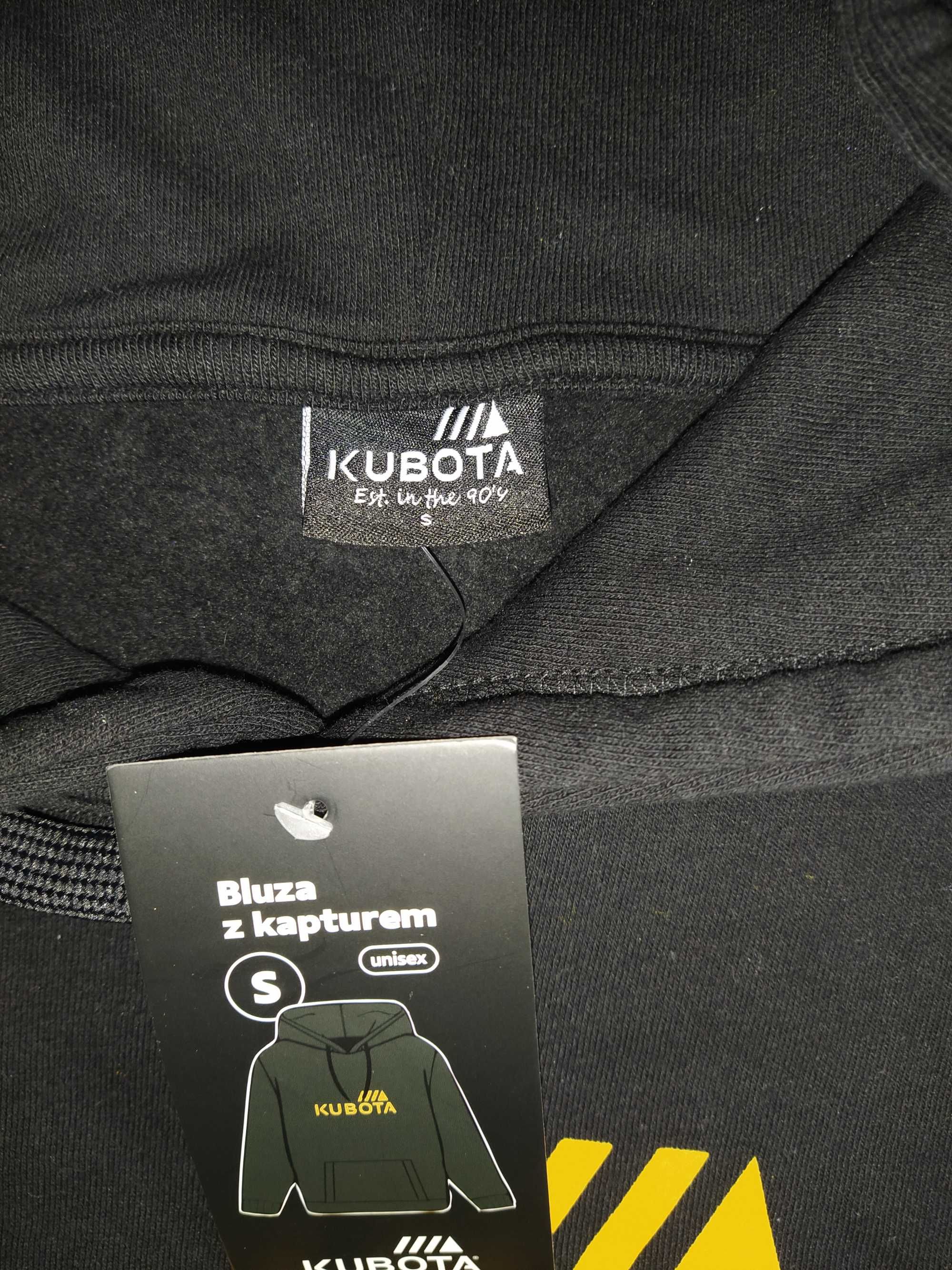 Czarna bluza z kapturem Kubota Unisex