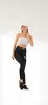 S Karl lagerfeld czarne legginsy
