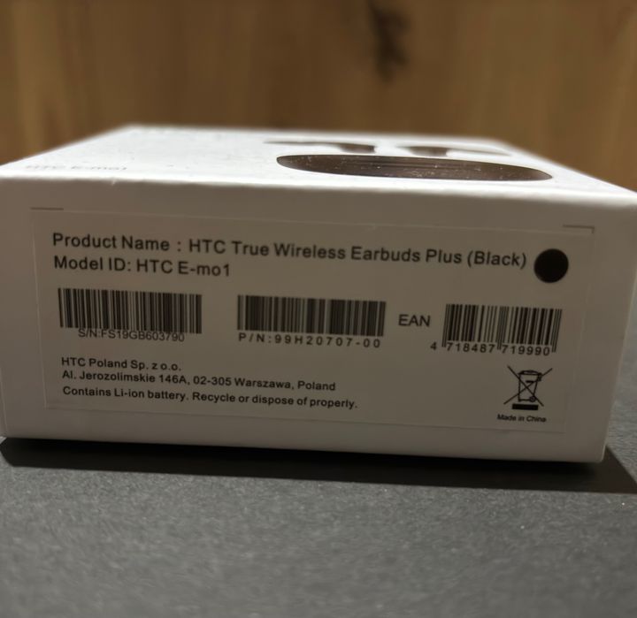 Słuchawki EarBuds Plus HTC czarne