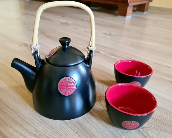 Luksusowy Zestaw do zaparzania herbaty czajniczek + czarki