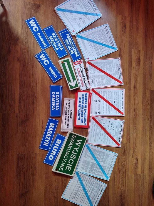 Tablice informacyjne BHP