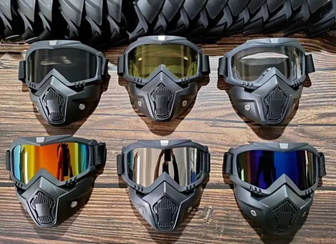 Gogle maski okulary motor cros quad paintball airsoft Gogle maski kask