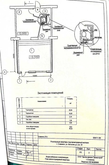 Продається приміщення магазину