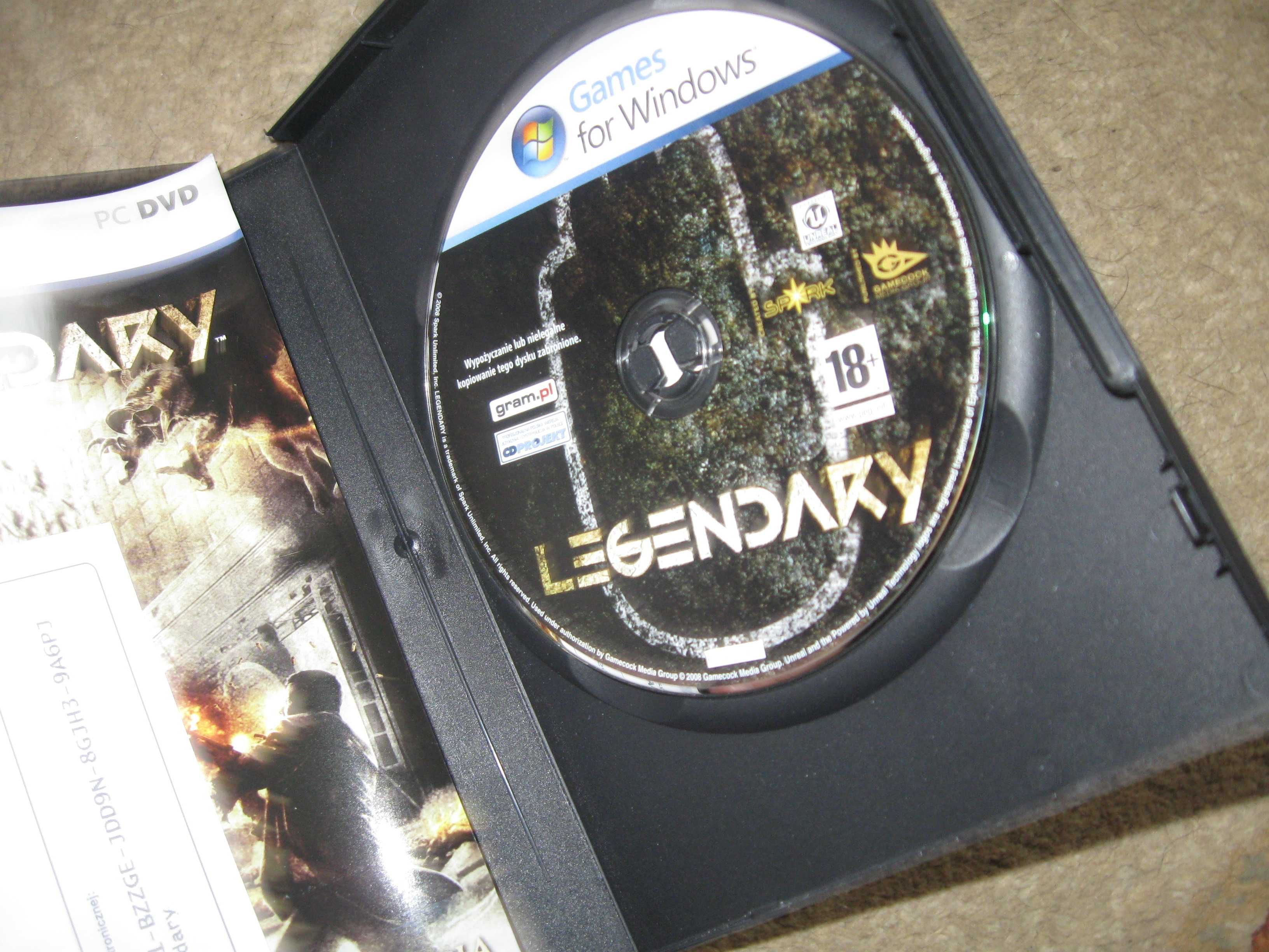 Gra LEGENDARY pc dvd.