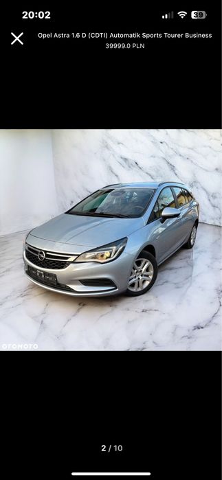 Opel astra k 1.6 cdti automat z Niemiec 109 tys przebieg