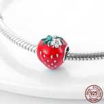 CHARMS do Pandora 925 Koralik truskawka