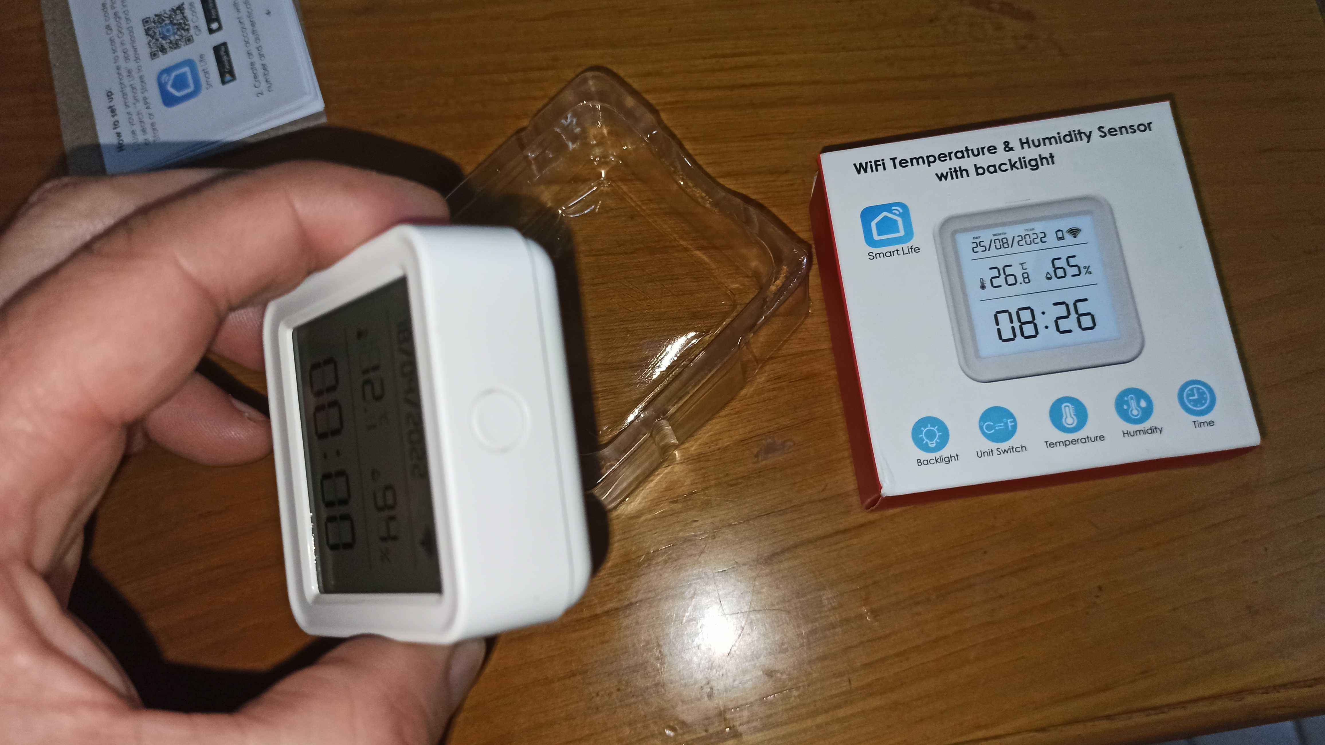 Tuya wifi sensor de temperatura e humidade