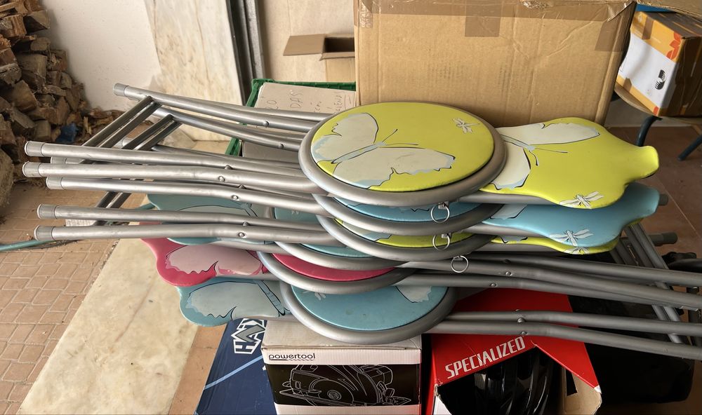 Cadeiras (6) desdobravel (banco) em excelente estaso