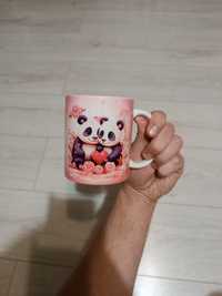 Kubek ceramiczny z nadrukiem walentynki panda
