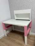 IKEA PAHL Biurko z półką biały/rozowy 96x58 cm