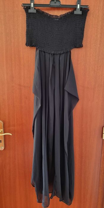 Primark Black Flowy Tunic with Sheer Panels, Size S – Never Worn64552862990721122