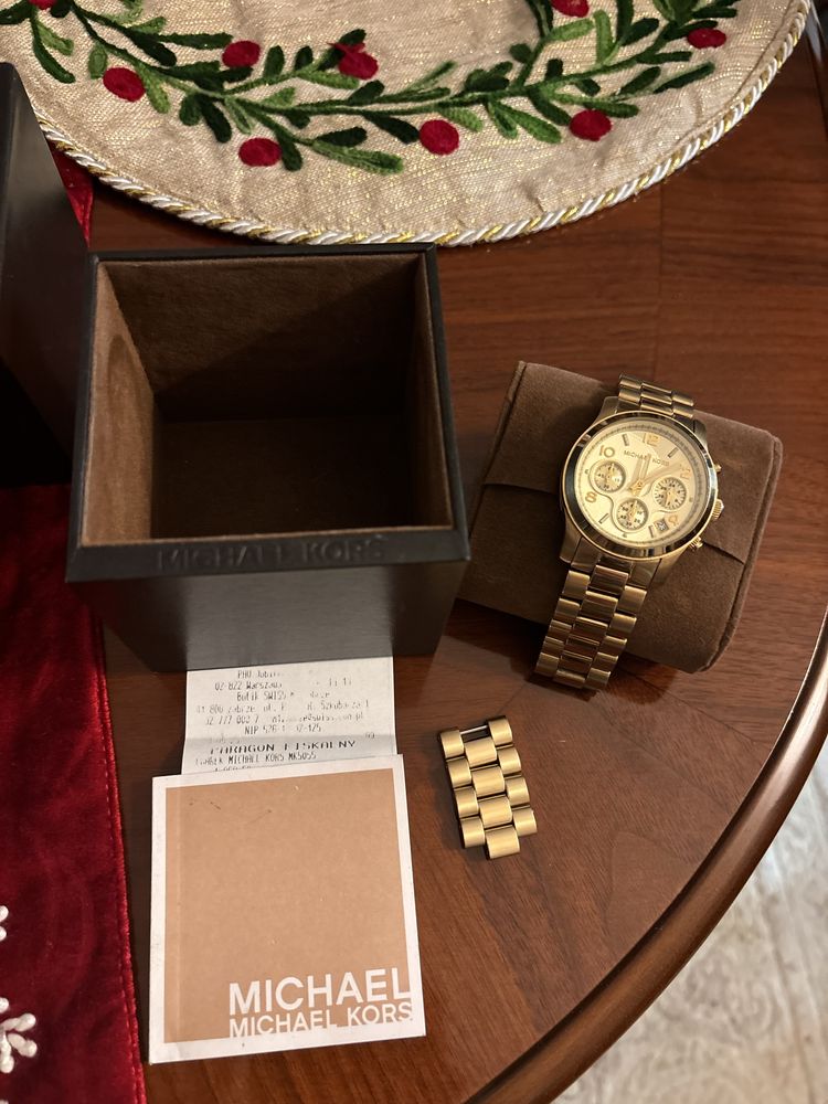 Złoty zegarek Michael Kors  oryginalny wodoszczelny