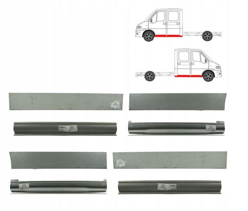 Próg Progi Reperaturka Ducato 94 - 06 Podwójna / Dubel / Dopel Kabina