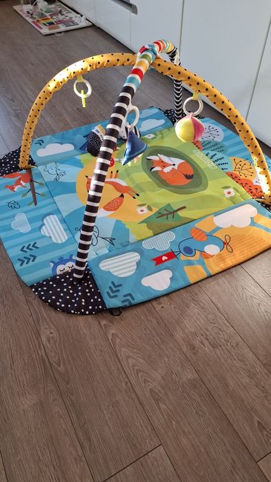 Mata interaktywna/edukacyjna 110x100cm lisek Ricokids