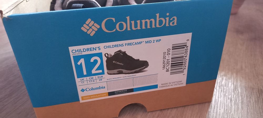 Ботинки зимние для мальчиков Columbia