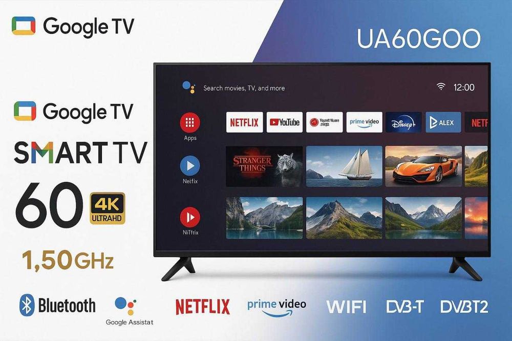 Телевизор 24"32"34"42"45"55"60" Smart TV WIFI  Смарт UHD TV android 15