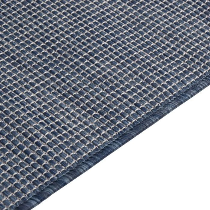 Vidaxl Dywan Zewnętrzny O Płaskim Splocie, 80X250 Cm, Niebieski