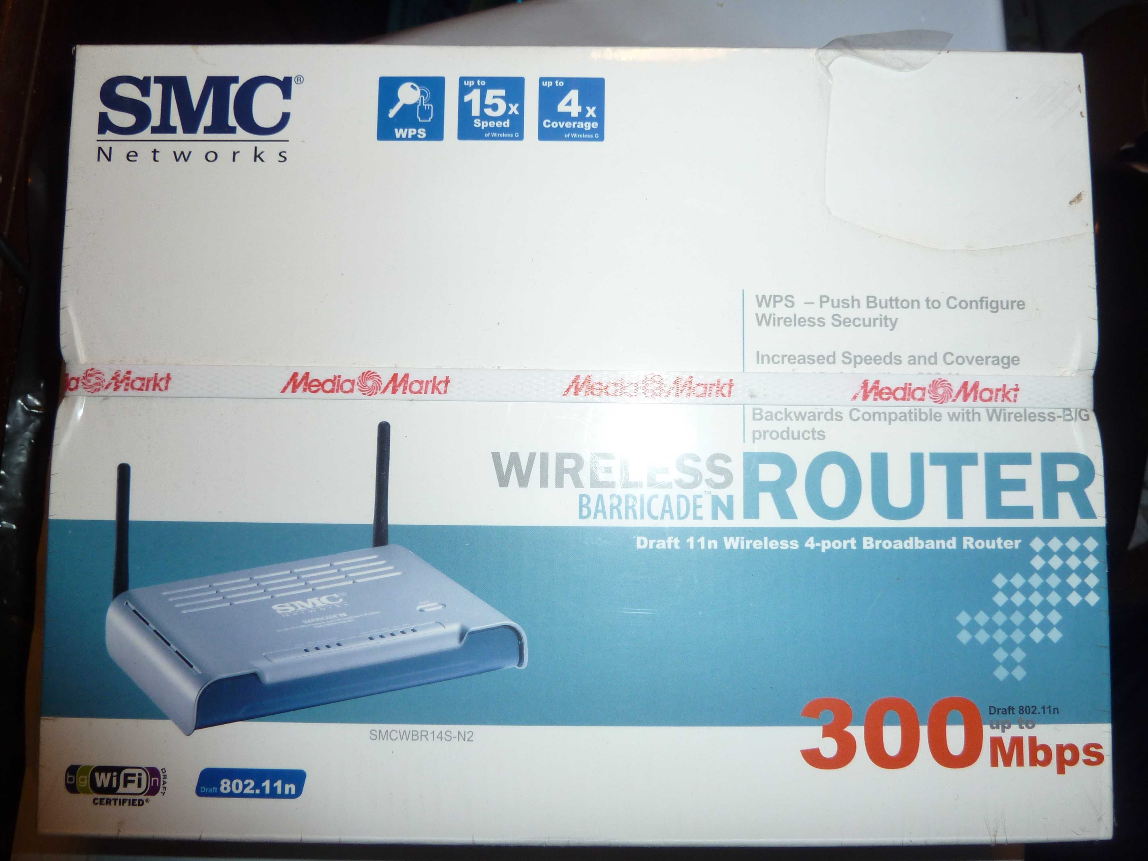 Router novo wireless 300Mbps SMC Networks