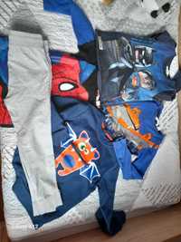 koszulki, spodnie bluza H&M 122/128 licencja batman Spider-Man