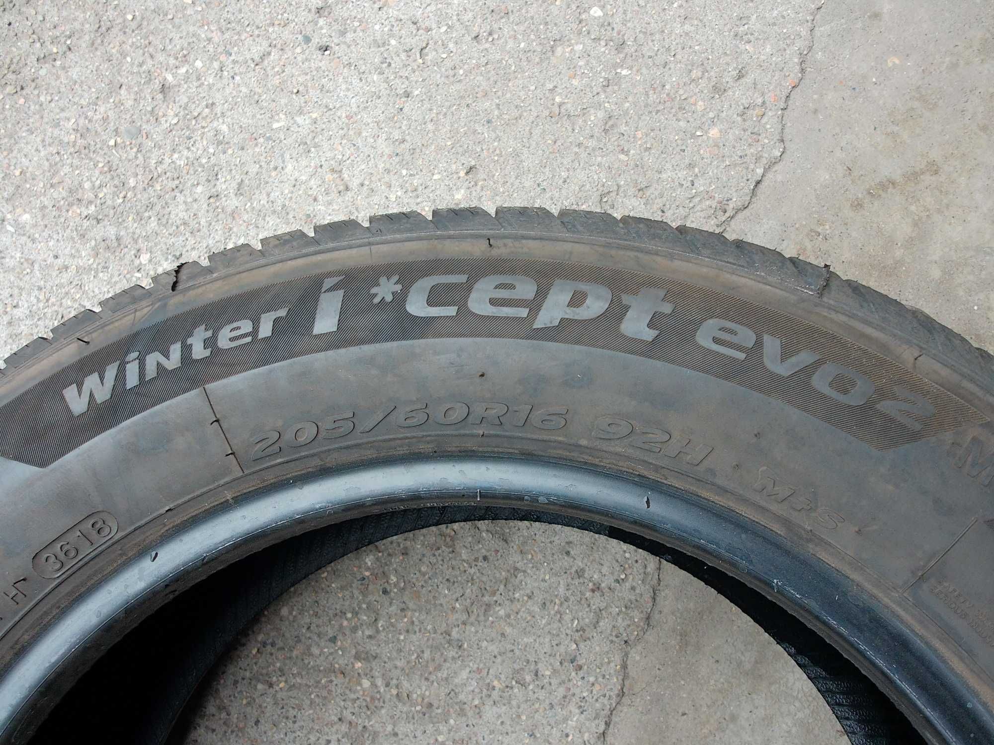 Hankook Winter Icept Evo 2 205/60/16 92H jak nowe