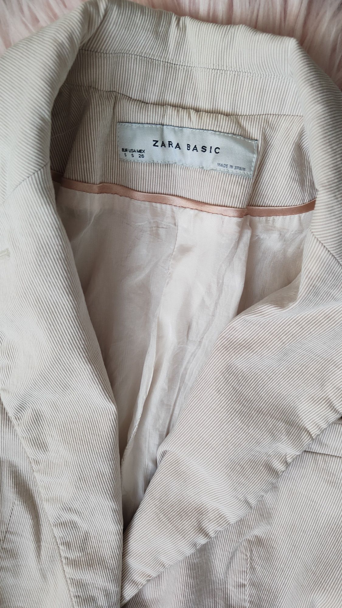 Marynarka Zara XS beżowa