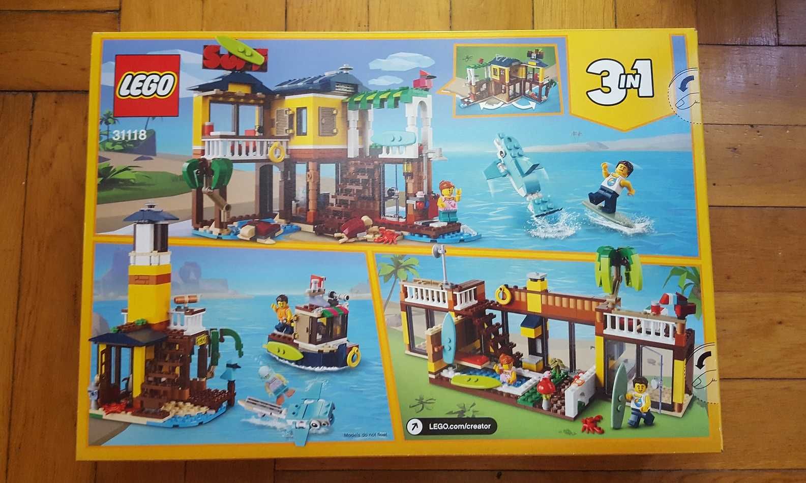 LEGO 31118 Creator 3w1 - Domek surferów na plaży - NOWE Wrocław