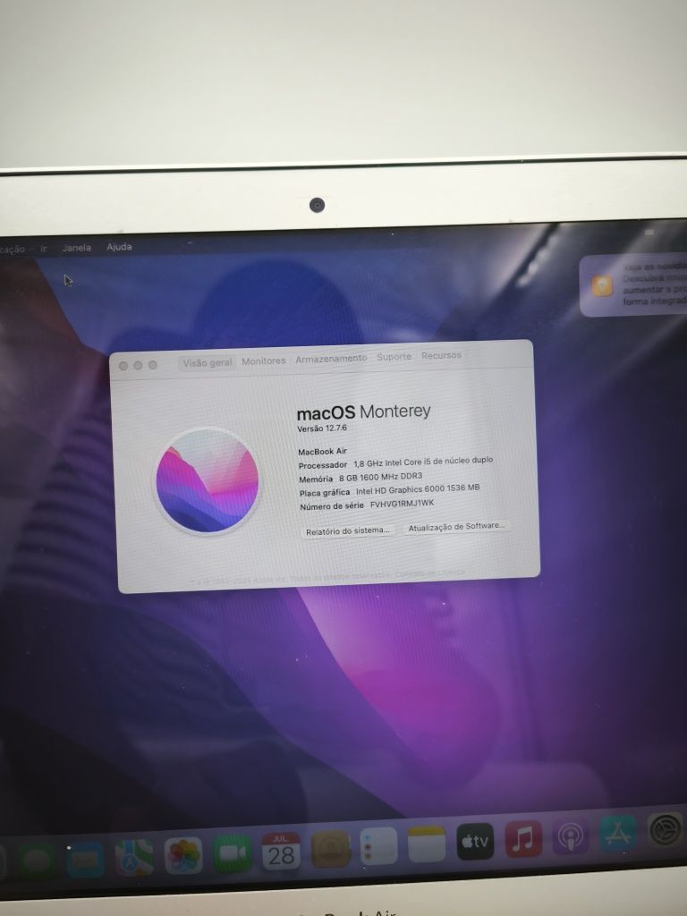 MacBook Air 13” i5 8GB 128GB – Viseu