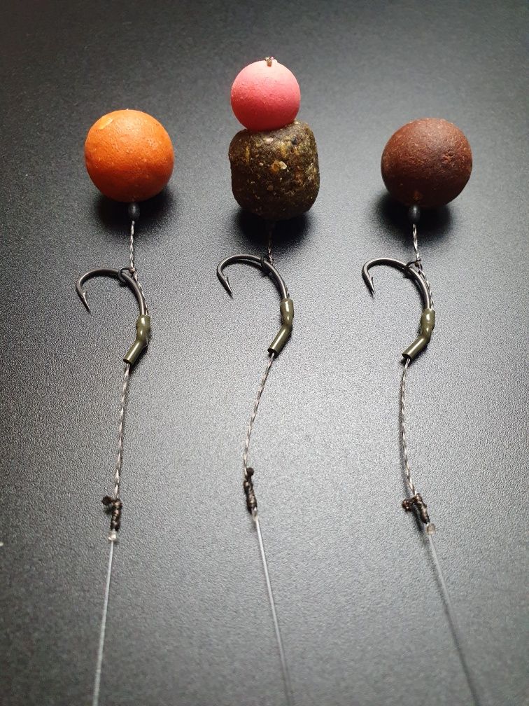 5 x Blow Back Combi Rig #2 #4 #6 przypony karpiowe z włosem