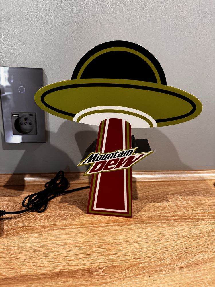 Neon Świetlny Lampka Lampa Led Mountain Dew