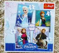 Puzzle Frozen. 4 plansze. Wiek 4+