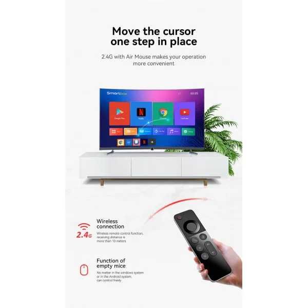 Пульт на Акумуляторі W3 Air mouse  гіроскоп + мікрофон + клавіатура