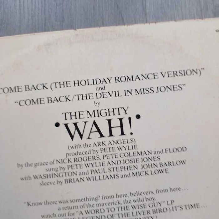 Mighty Wah! 12" Comeback Maxi-Single Pete Wylie
