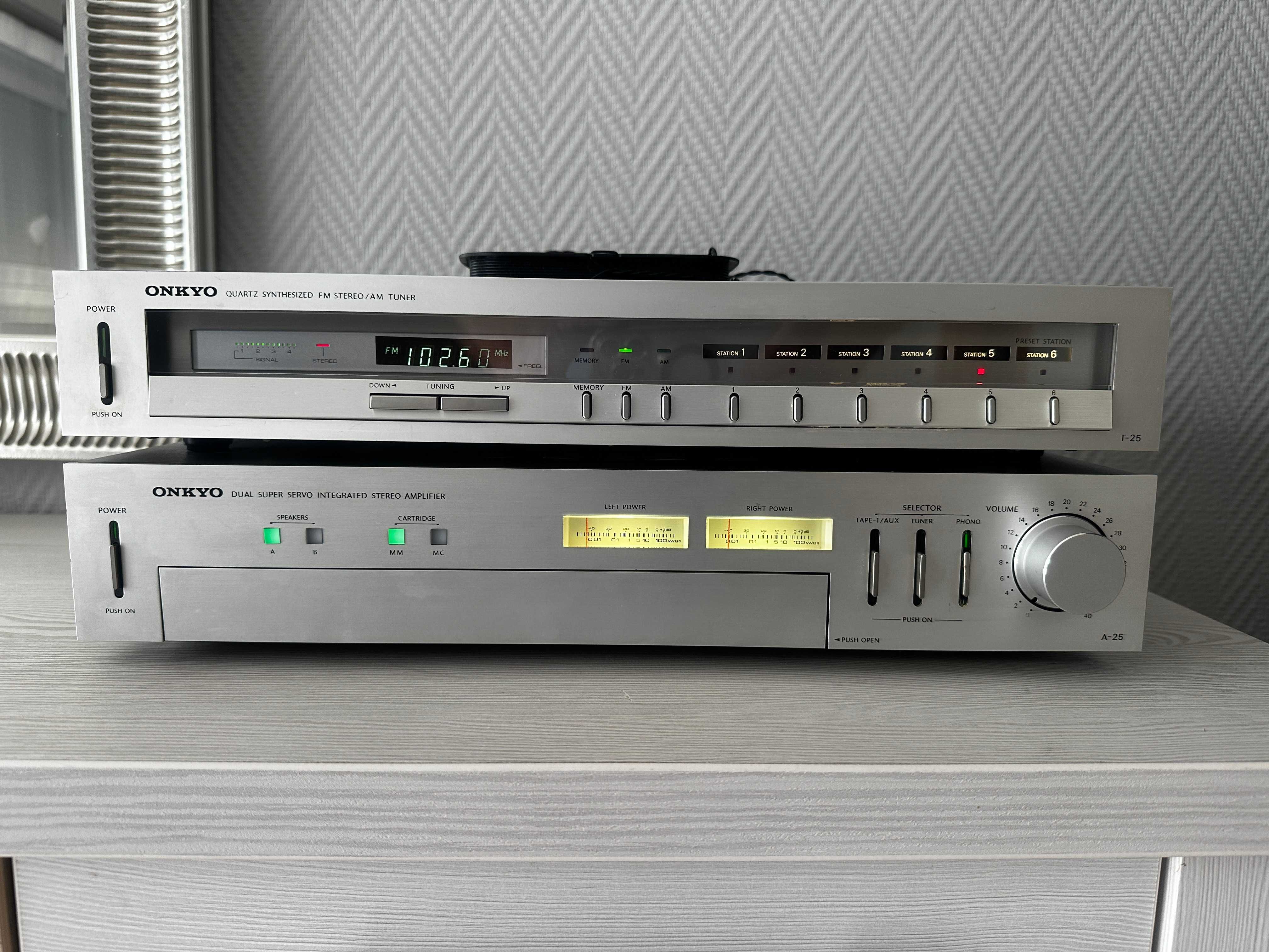 ONKYO A-25 T-25 Wzmacniacz Zestaw Top Hi-Fi