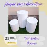 Trio de cilindros para decoração de festas