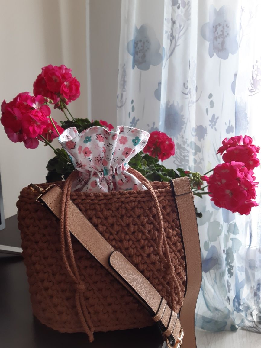 HANDMADE torebka ze sznurka