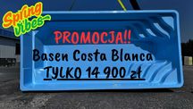 MEGA OKAZJA!! Basen ogrodowy wkopywany COSTA BLANCA 6,4x3,1x1,55m