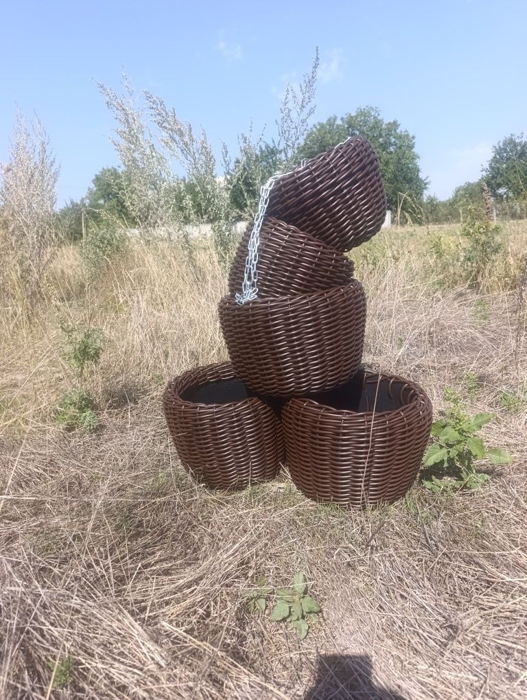 Продам кашпо з ротангу підвісні