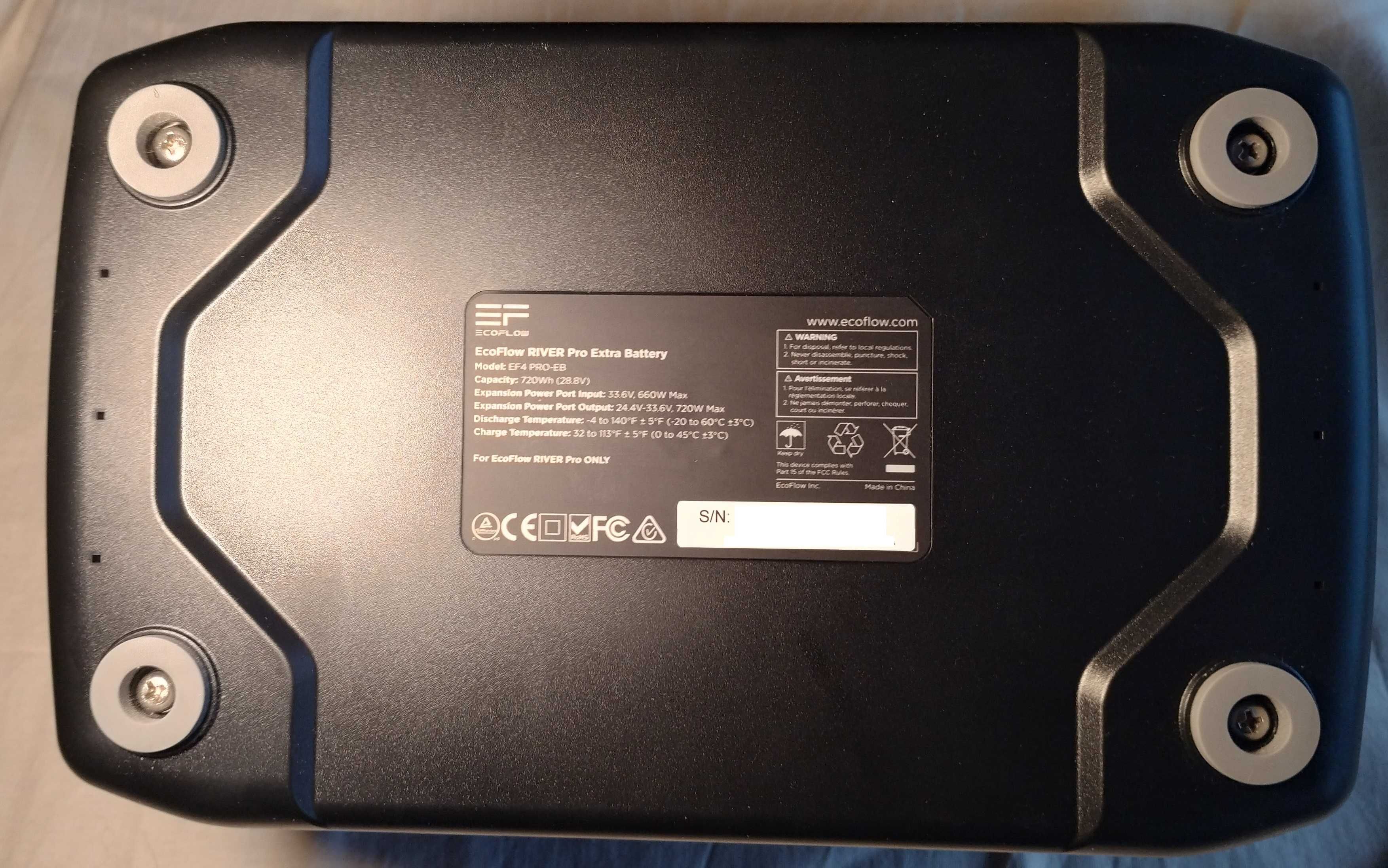 Додаткова батарея для зарядної станції EcoFlow RIVER Pro Extra Battery