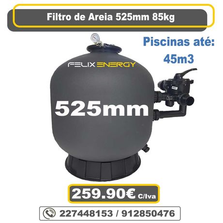 Filtro de Areia 525 Profissional 85Kg -Piscinas até 45m3