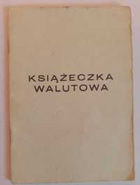 Książeczka walutowa PRL