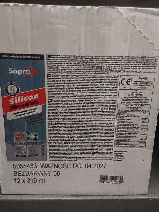 Sylikony 12szt x bezbarwny oraz 12 szt x bezbarwny