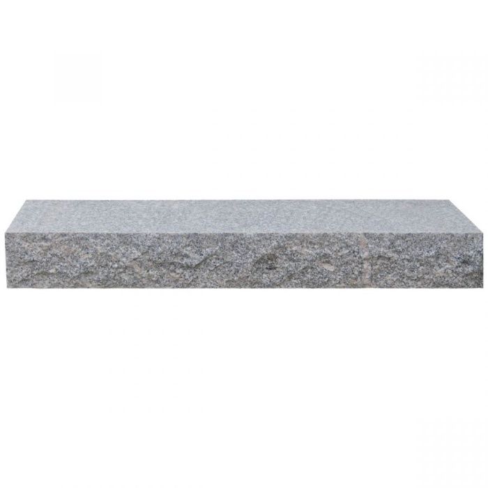 Blok Schodowy Granit Szary Grey łupany i płomieniowany 130x35x15cm