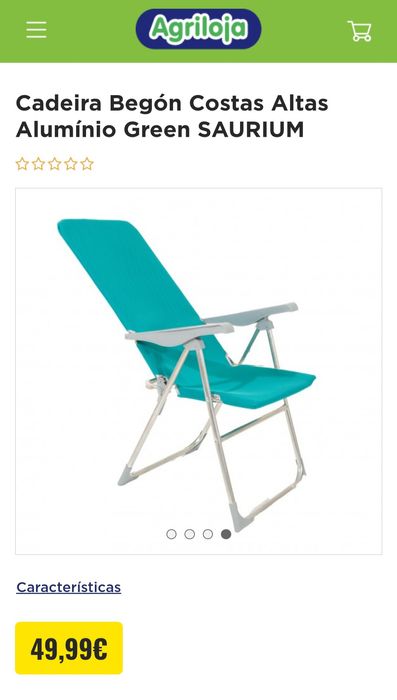 2 Cadeiras de campismo reclináveis